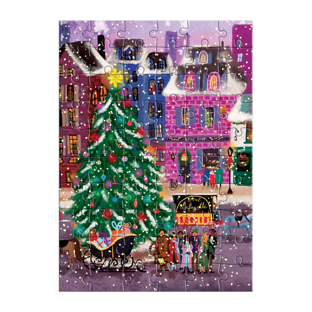 Joy Laforme Winter Lights Greeting Card Puzzle