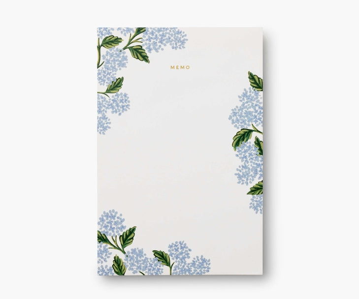 Hydrangea Large Memo Notepad | Rifle Paper Co.
