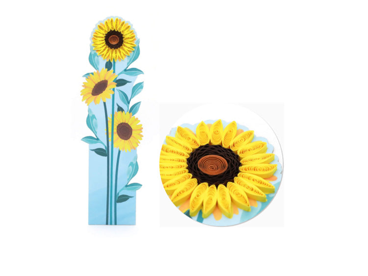 Sunflowers Quill Bookmark
