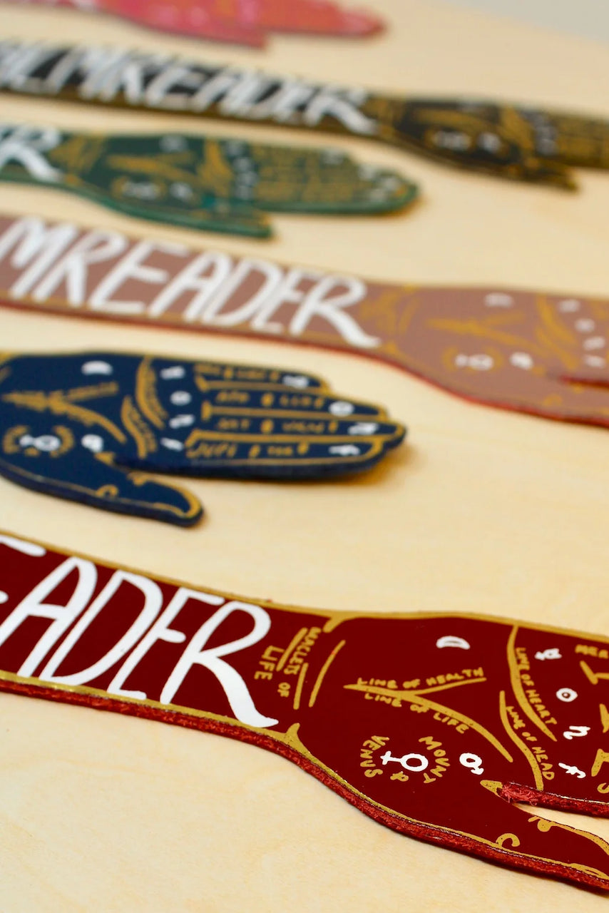 Ark Colour Design - Palm Reader Leather Bookmark