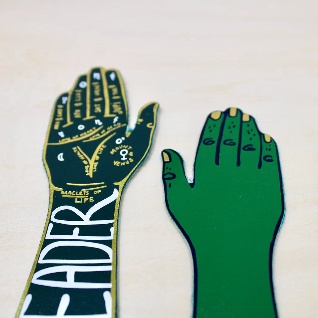 Ark Colour Design - Palm Reader Leather Bookmark