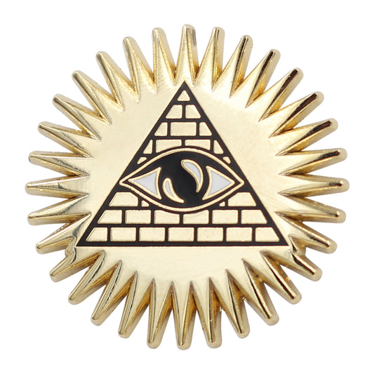 Pyramid & Eye – Occult Enamel pin by real sic