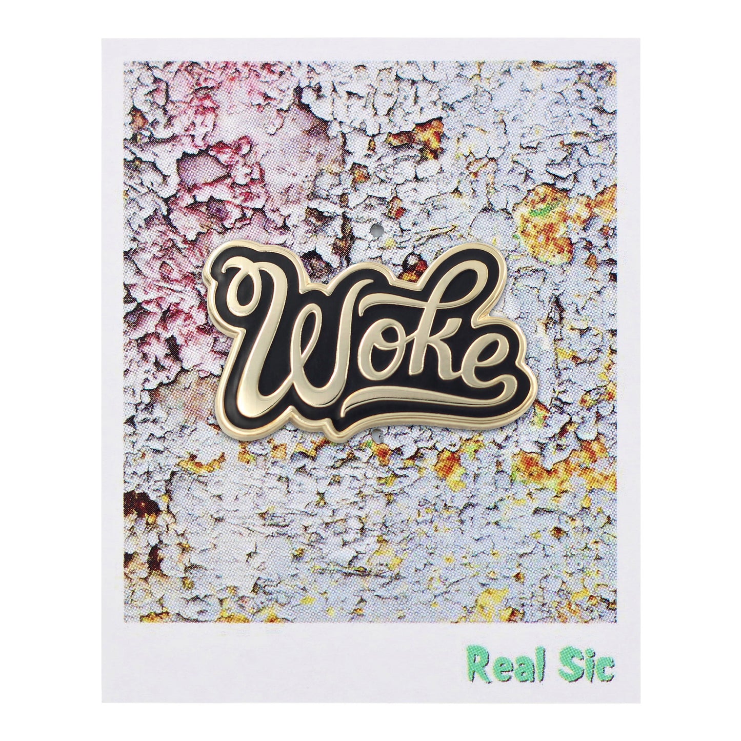 Woke Enamel Pin – Stay Woke Black Lives Matter Pride Pin