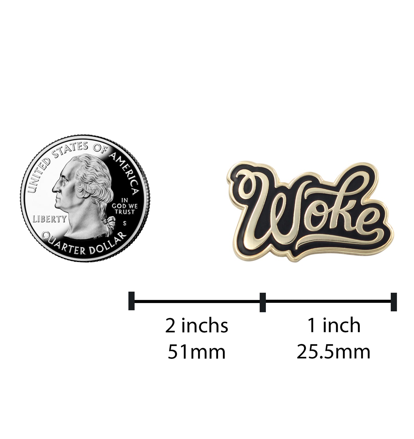 Woke Enamel Pin – Stay Woke Black Lives Matter Pride Pin