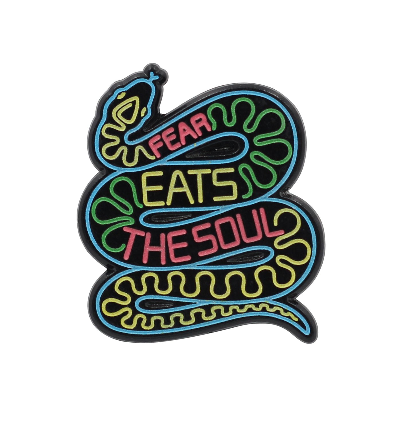 Real Sic -"Fear Eats The Soul Snake Enamel Lapel Pin