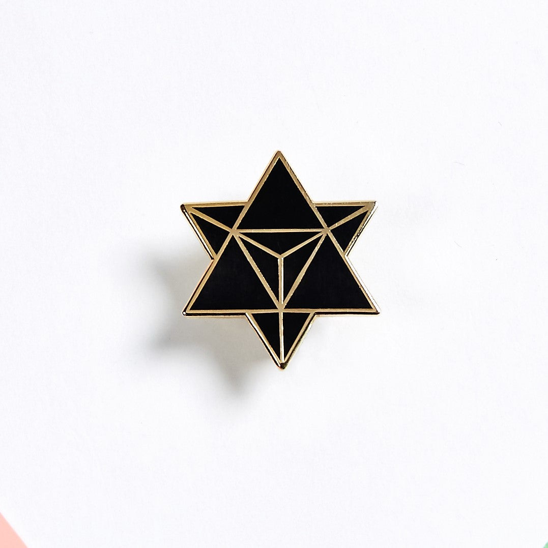 Star Merkaba / Star Tetrahedron – Enamel Pin for your Life