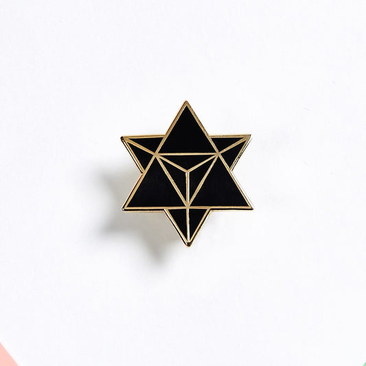 Star Merkaba / Star Tetrahedron – Enamel Pin for your Life