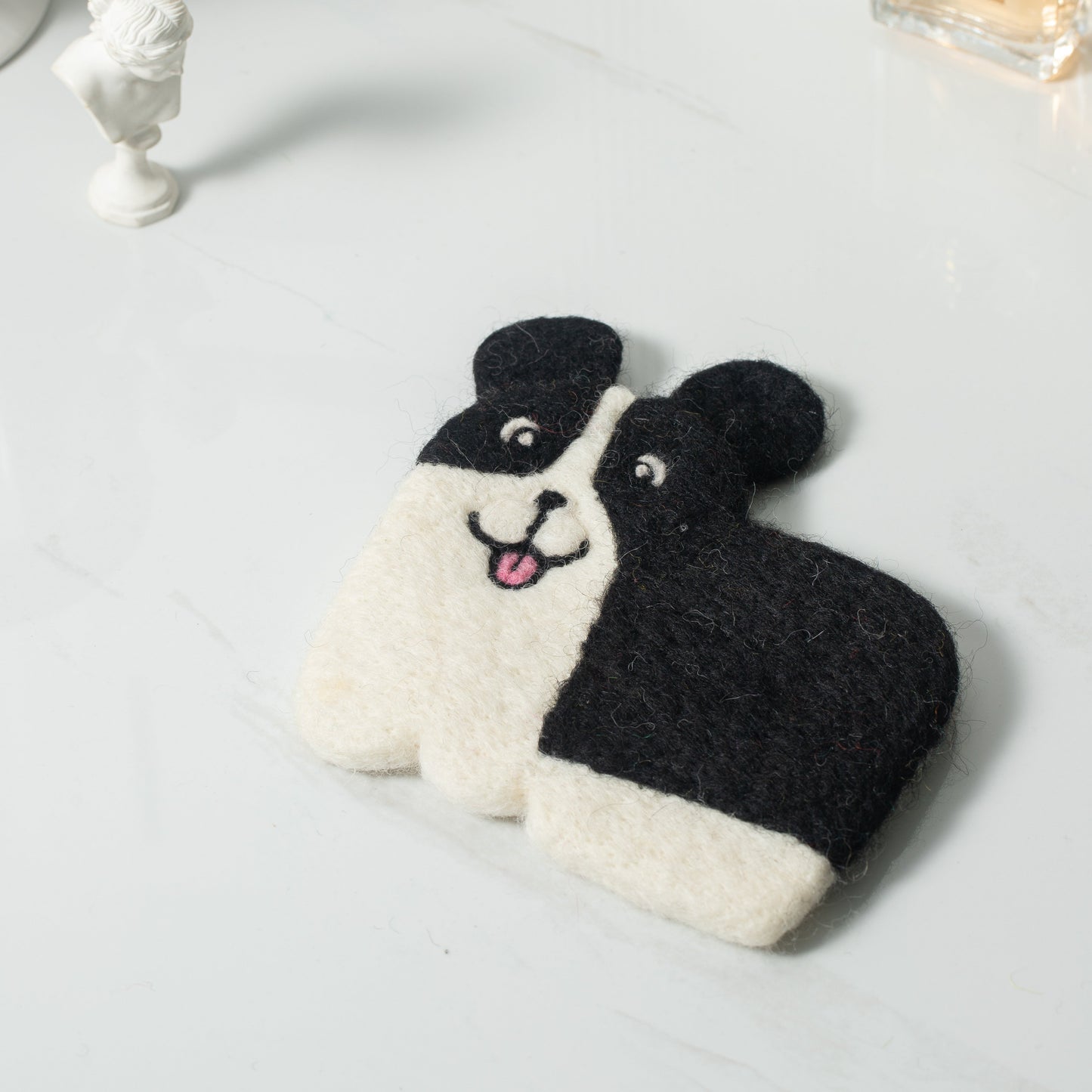 Wool Felt Coffee Cup Mug Table Mat Coasters - Dogs