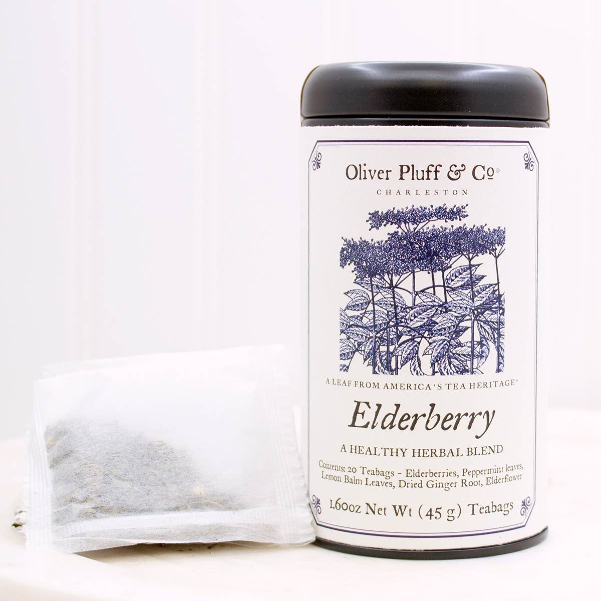 Oliver Pluff & Company - Elderberry - 20 Teabags in Signature Tea Tin