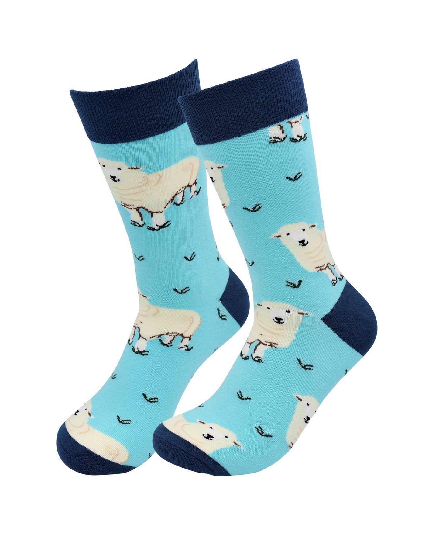 Image of Real Sic Sheep Animal Socks – Rooster, Pig, Cow, Panda, Sheep - Fun Socks