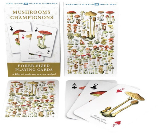 New York Puzzle Company - Mushroom Playing Cards
