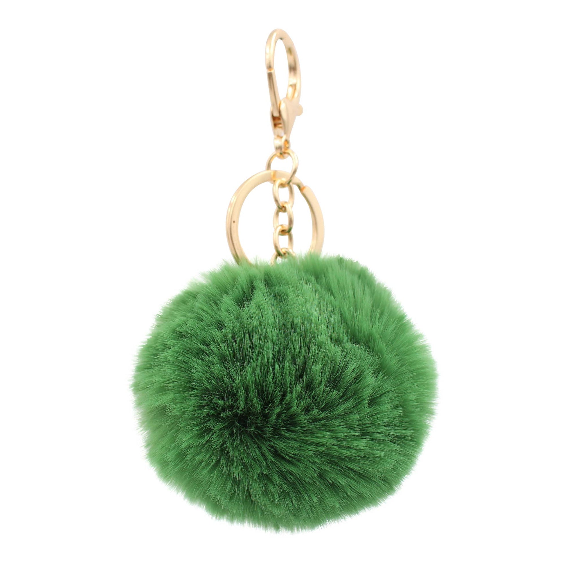 Image of Real Sic Basil Cute Colorful Pom Pom Key chain - Fuzzy Key chain