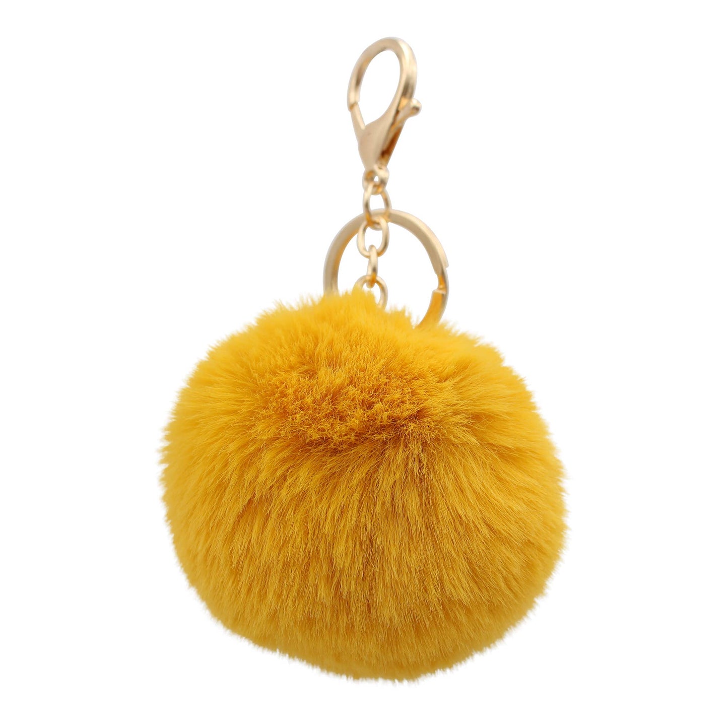 Image of Real Sic Marigold Cute Colorful Pom Pom Key chain - Fuzzy Key chain