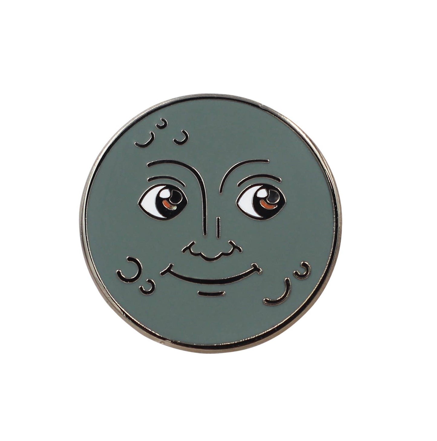 Image of Real Sic Blue Moon Emoji – New Moon & Full Moon Enamel Pins