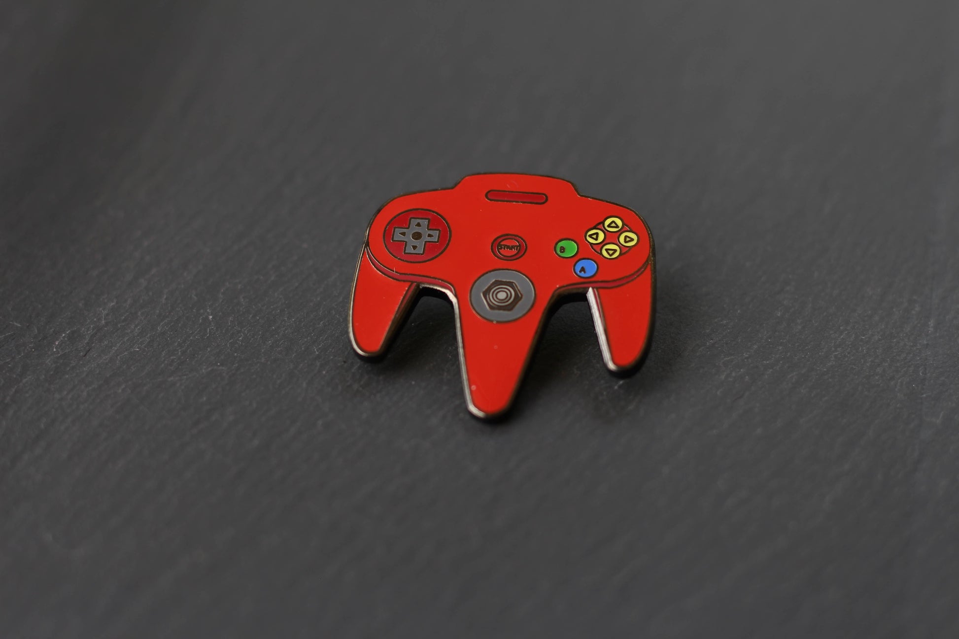 Image of Real Sic Red N64 Video Game Controller – Nintendo Enamel Pin