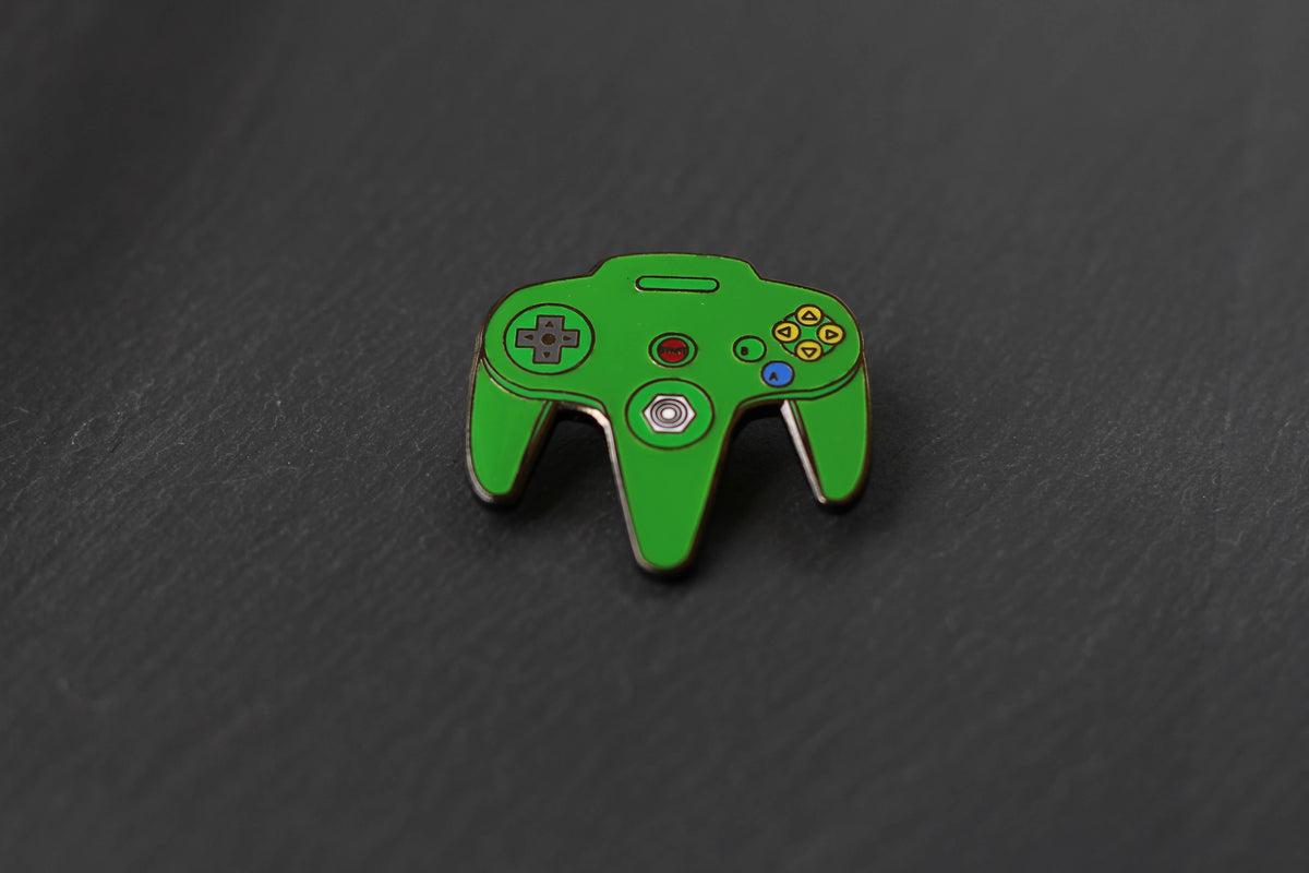 PinMart Retro Video Game Controller Enamel Lapel Pin Set - Classic Gaming Collectible