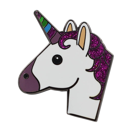 Image of Real Sic White Unicorn Emoji Pin – Enamel Pin For Your Life