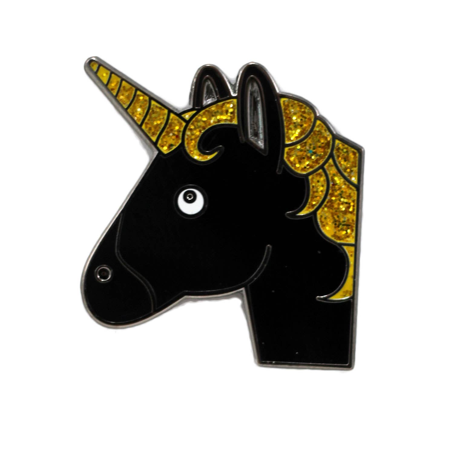 Image of Real Sic Black Unicorn Emoji Pin – Enamel Pin For Your Life