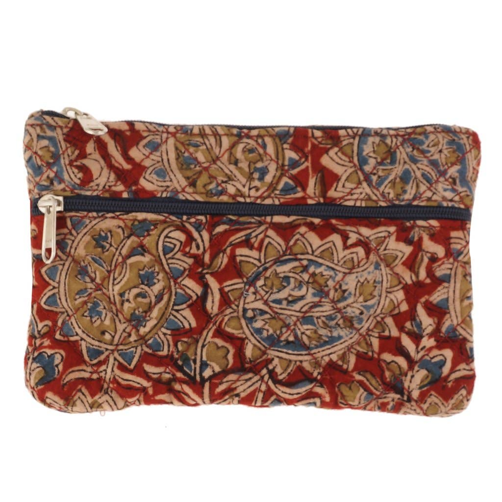 White Lotus Fashions - Coin Purse - Red Paisley (KK2103)