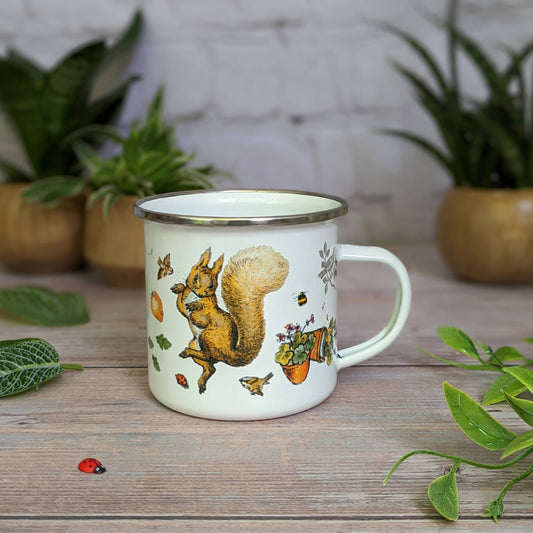 Robert Frederick Ltd - Beatrix Potter's Squirrel Nutkin Enamel Mug