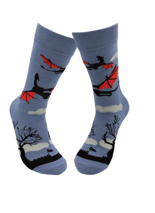 Image of Real Sic  Casual Designer Animal Socks - Dragon - for Men and Women