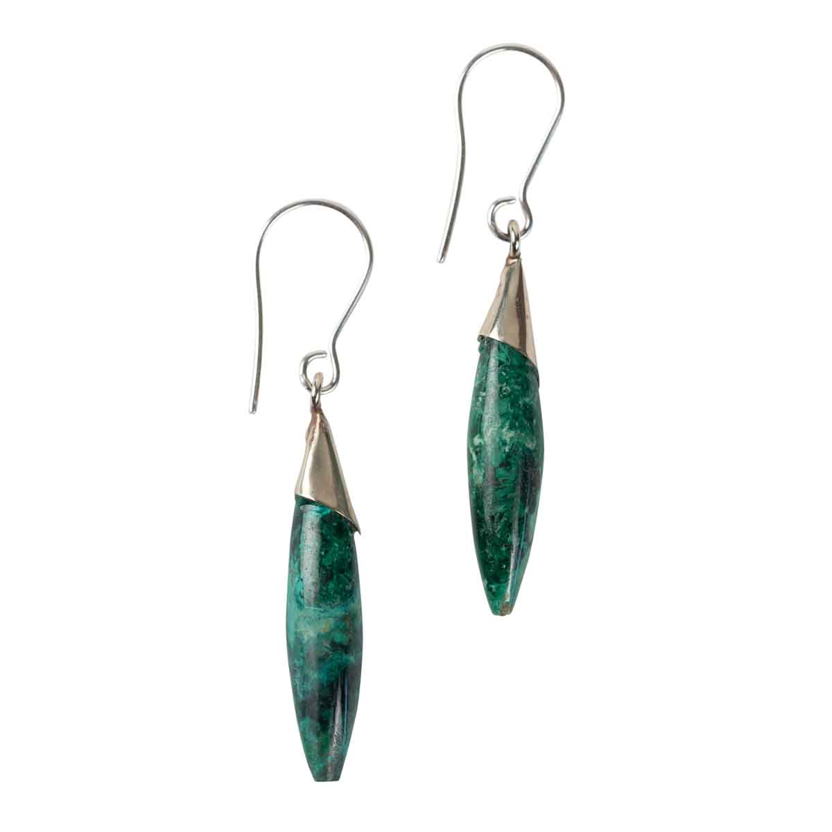 Ten Thousand Villages - Turquoise Oval Earrings