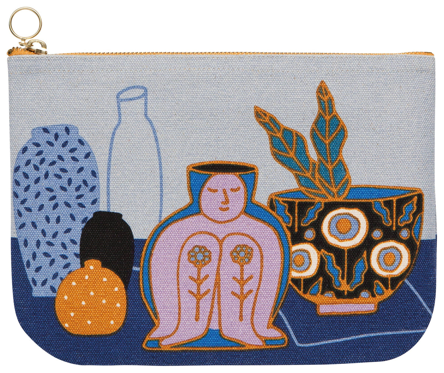 Danica Studio - Danica Studio Still Life Large Cotton Zipper Pouch