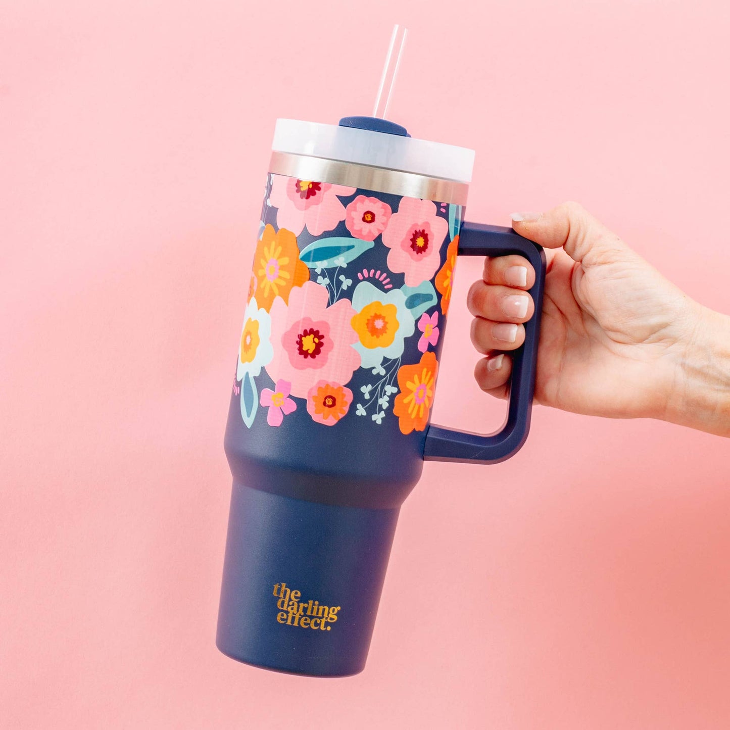 The Darling Effect - 40oz Take Me Everywhere Tumbler - Bright & Bloomy