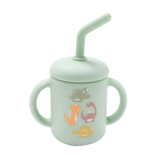 Sugarbooger by Ore’ Originals - Fresh & Messy Sippy Cup | Baby Dinosaur