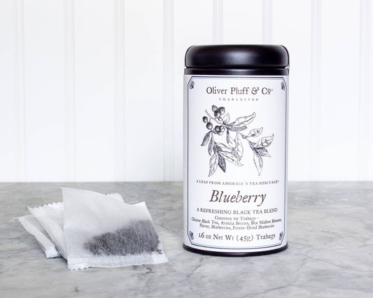 Oliver Pluff & Company - Blueberry - 20 teabags in Signature Tea Tin