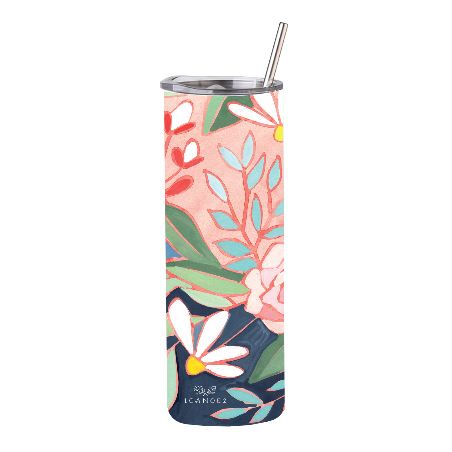 Watercolor Floral Tumbler