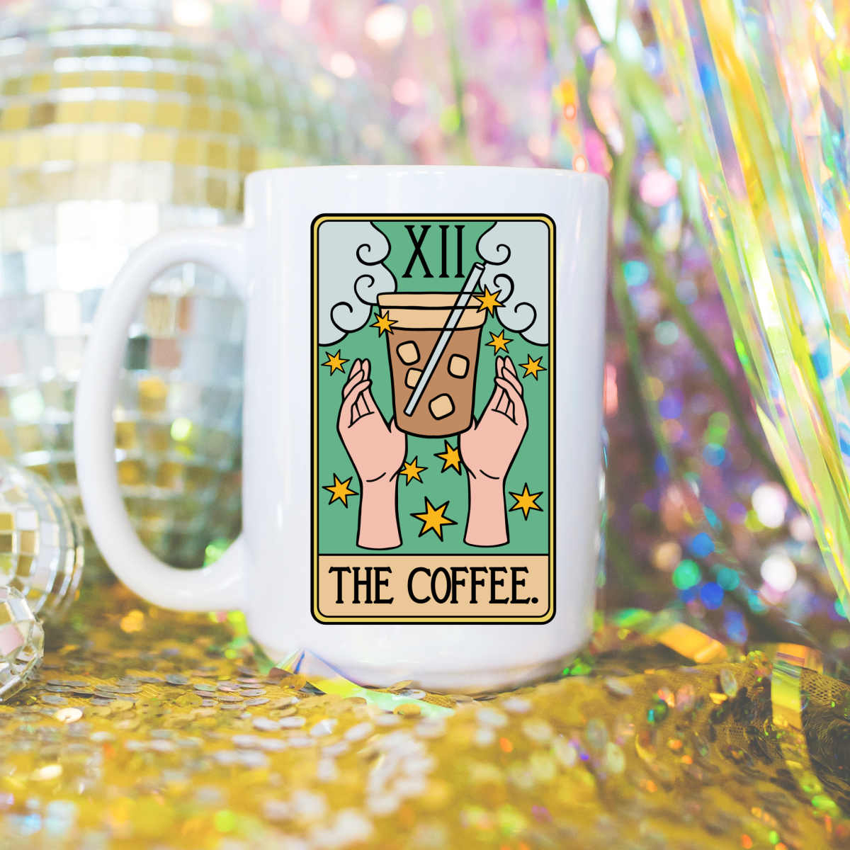 Mug and Mini - Tarot coffee mug, coffee mug, ceramic mug, tarot, retro mug