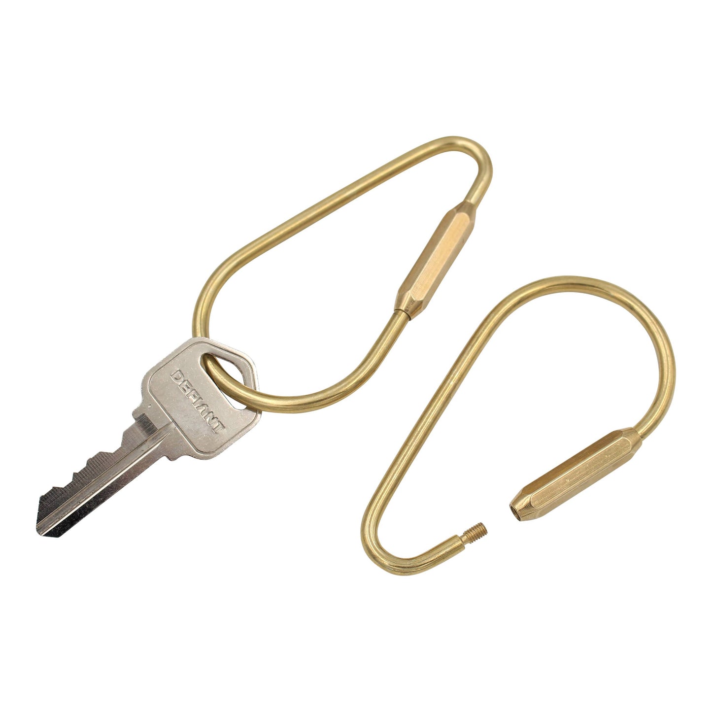 Image of Real Sic Cone Brass Keyring -Key Fob/Keychain With Screw Closure