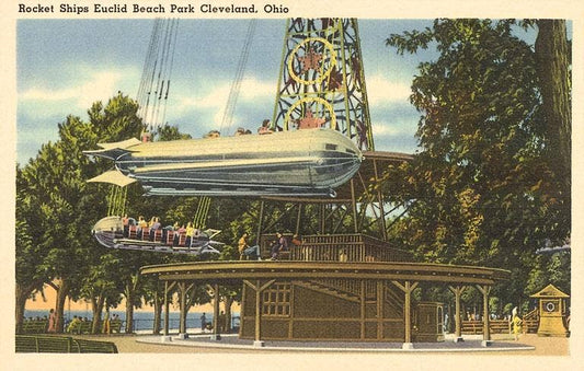 OH-529 Ride, Euclid Beach Park, Cleveland - Vintage Image, Postcard