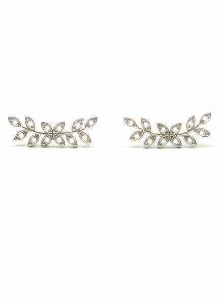 Fair Anita - Dainty Branches Studs - Silver