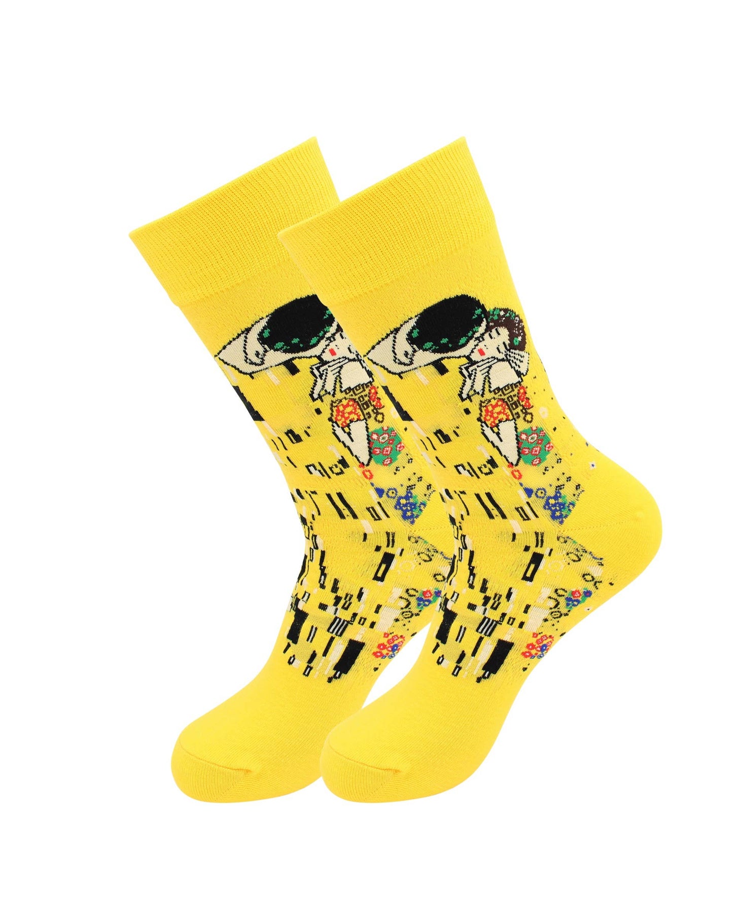 Image of Real Sic The Kiss Artists Socks - Kiss, David, Van Gogh - Fun Comfy Socks