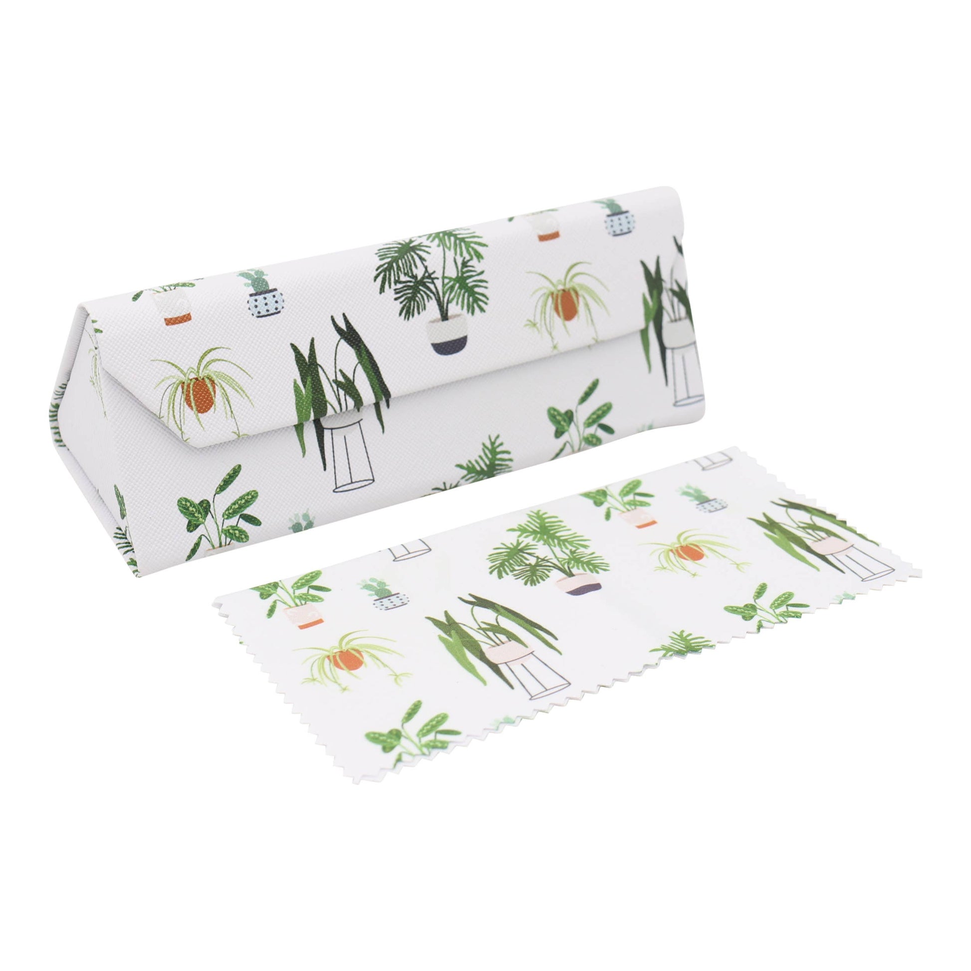 Image of Real Sic House Plants Glasses Case With Cleaning Cloth for Eyeglasses, Sunglasses