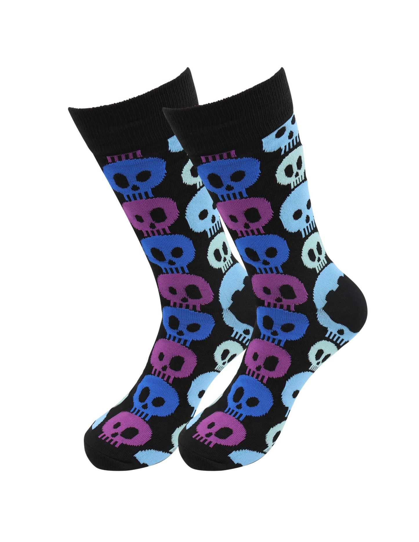 Image of Real Sic Skull Horror Socks - Skull, Alien , Cotton Crew Happy Socks