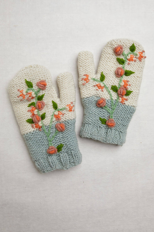 By Many Hands - Flora Sage Mittens