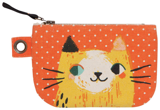 Danica Studio - Danica Studio Meow Meow Cats Small Cotton Zipper Pouch