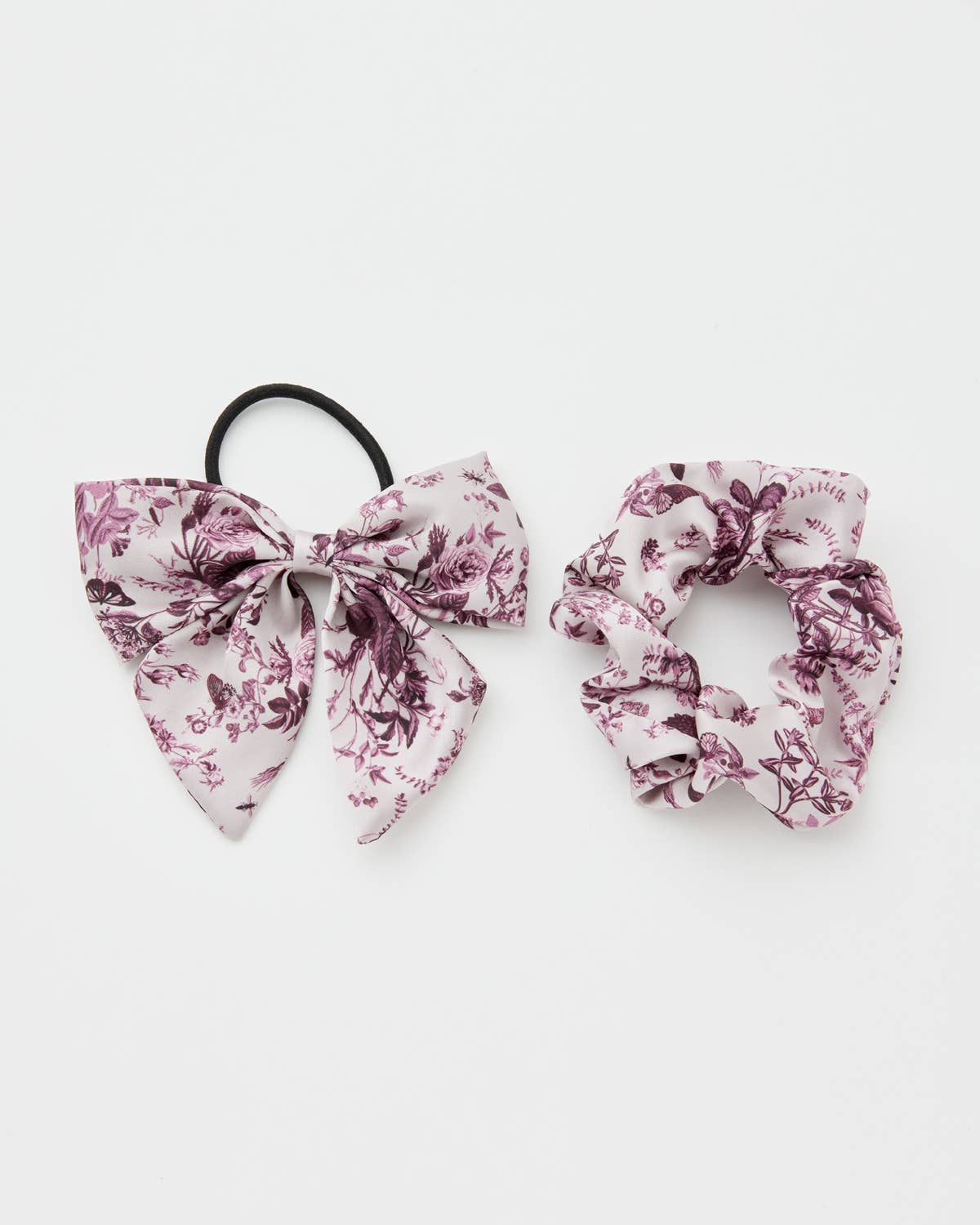 Fable England - Rambling Rose Scrunchie + Bow Set - Plum