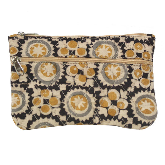 White Lotus Fashions - Coin Purse - Circles Beige (KK2116)