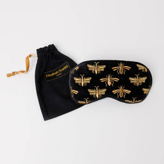 Honey Bee Eye Mask: Velvet / Charcoal