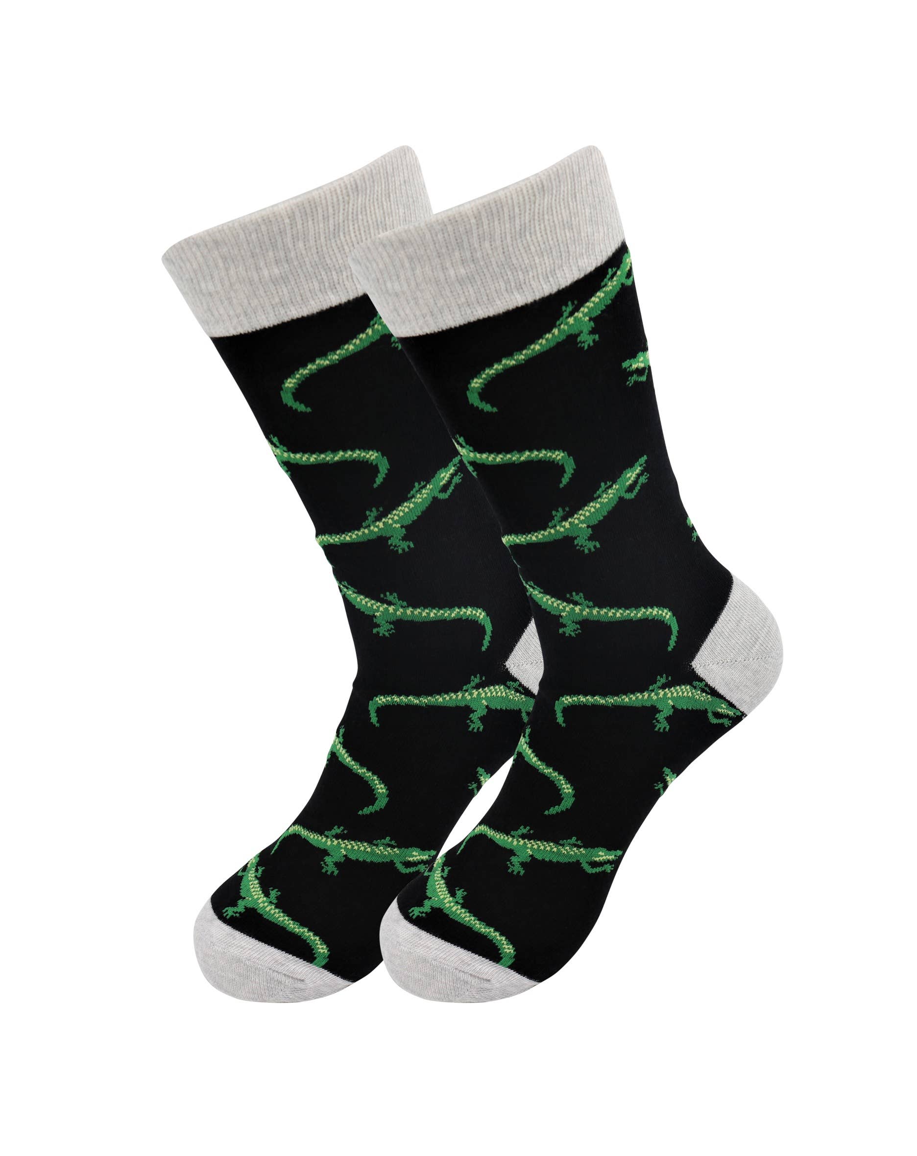 Image of Real Sic Alligator Animal Socks – Rhino, Alligator, Zebra, Wolf Fun Comfy Socks