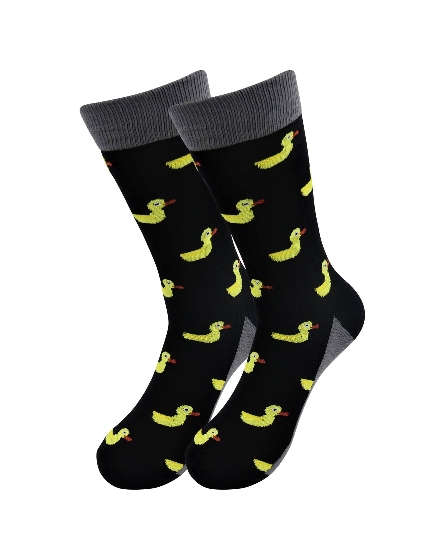 Image of Real Sic Yellow Duck Animal Socks – Rooster, Pig, Cow, Panda, Sheep - Fun Socks