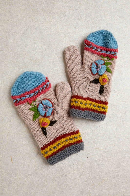 By Many Hands - Color Block Sand Mittens