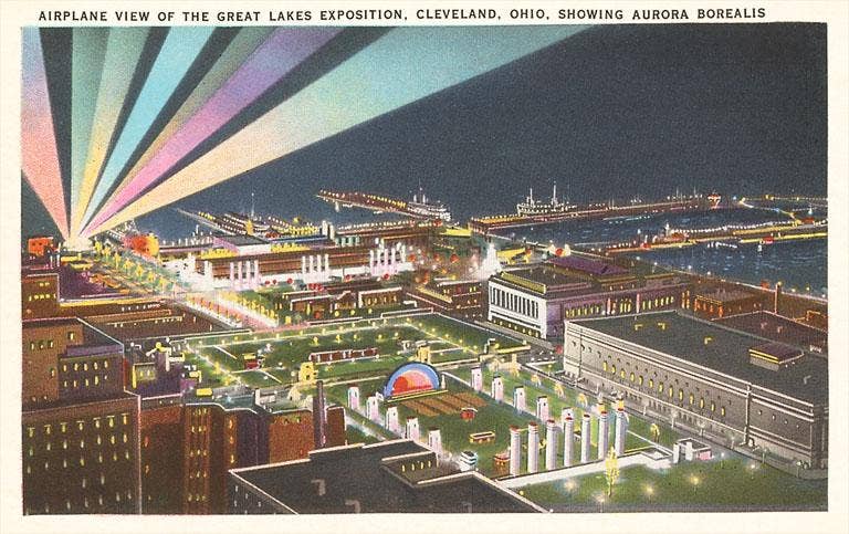 OH-122 Great Lakes Exposition, Cleveland - Vintage Image, Postcard