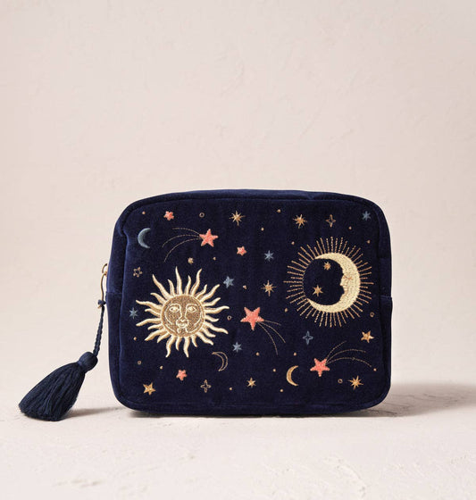 Celestial Wash Bag: Navy / Velvet