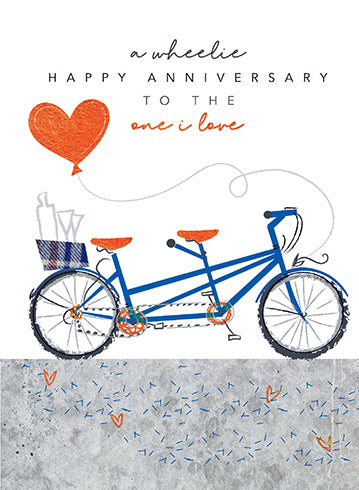 ANNIVERSARY CARD TANDEM BIKE