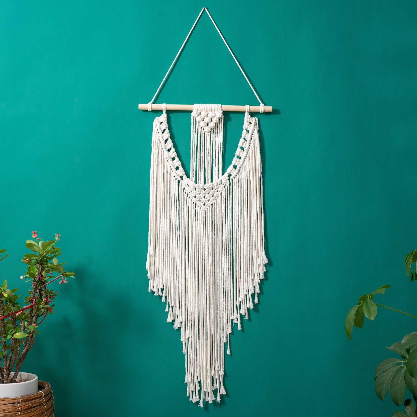 Hand Woven Tapestry Macrame Tassel Wall Hanging Decoration